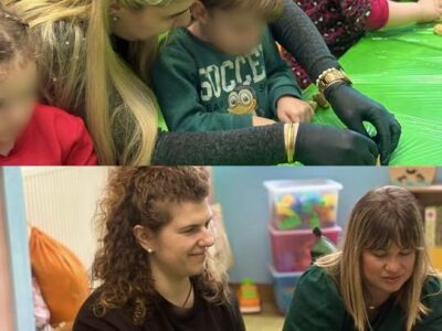 Το Βρεφικό (Χελωνάκια) και το Μεταβρεφικό (Λαγουδάκια) μαζί με τους αγαπημένους τους γονείς, έφτιαξαν νόστιμα πασχαλινά κουλουράκια!